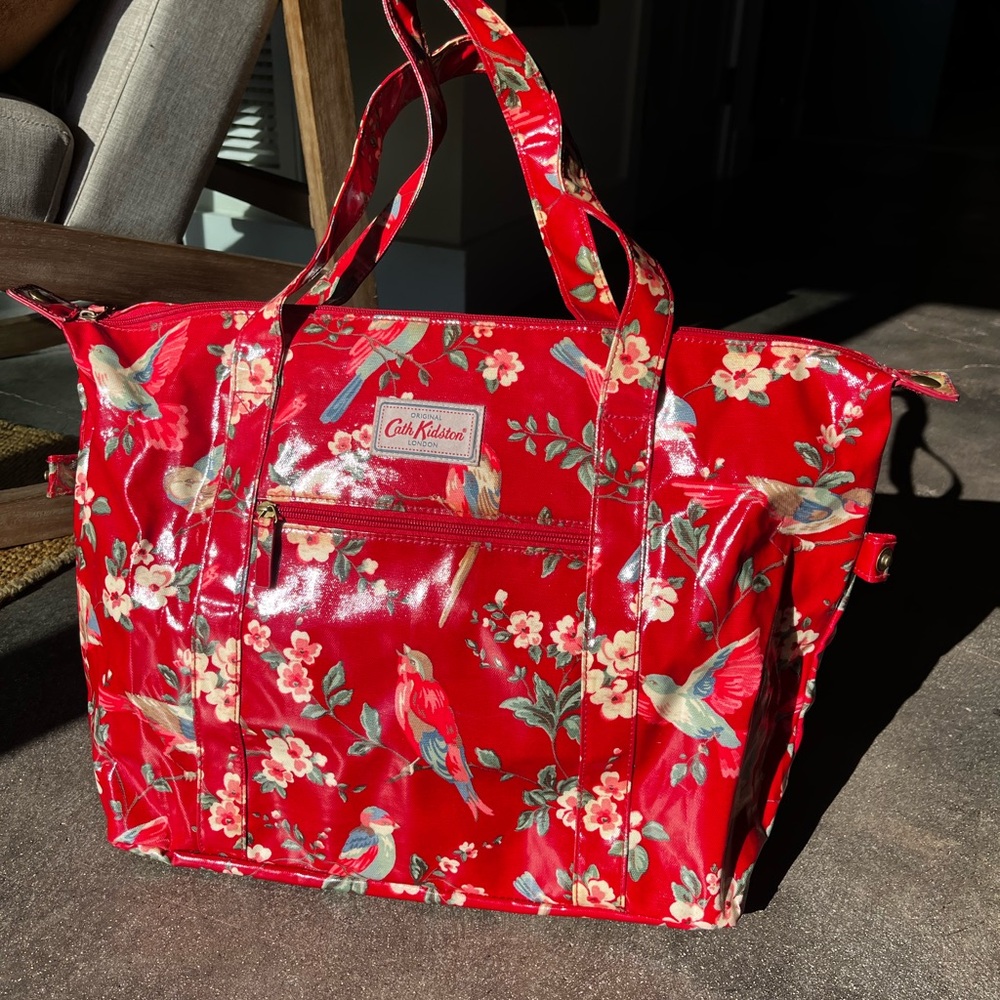 Cath Kidston Red Bird and Floral Tote